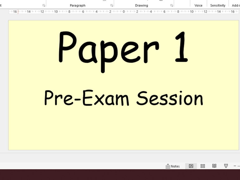 Paper 1 pre-exam lesson OCR GCSE Computer Science J277