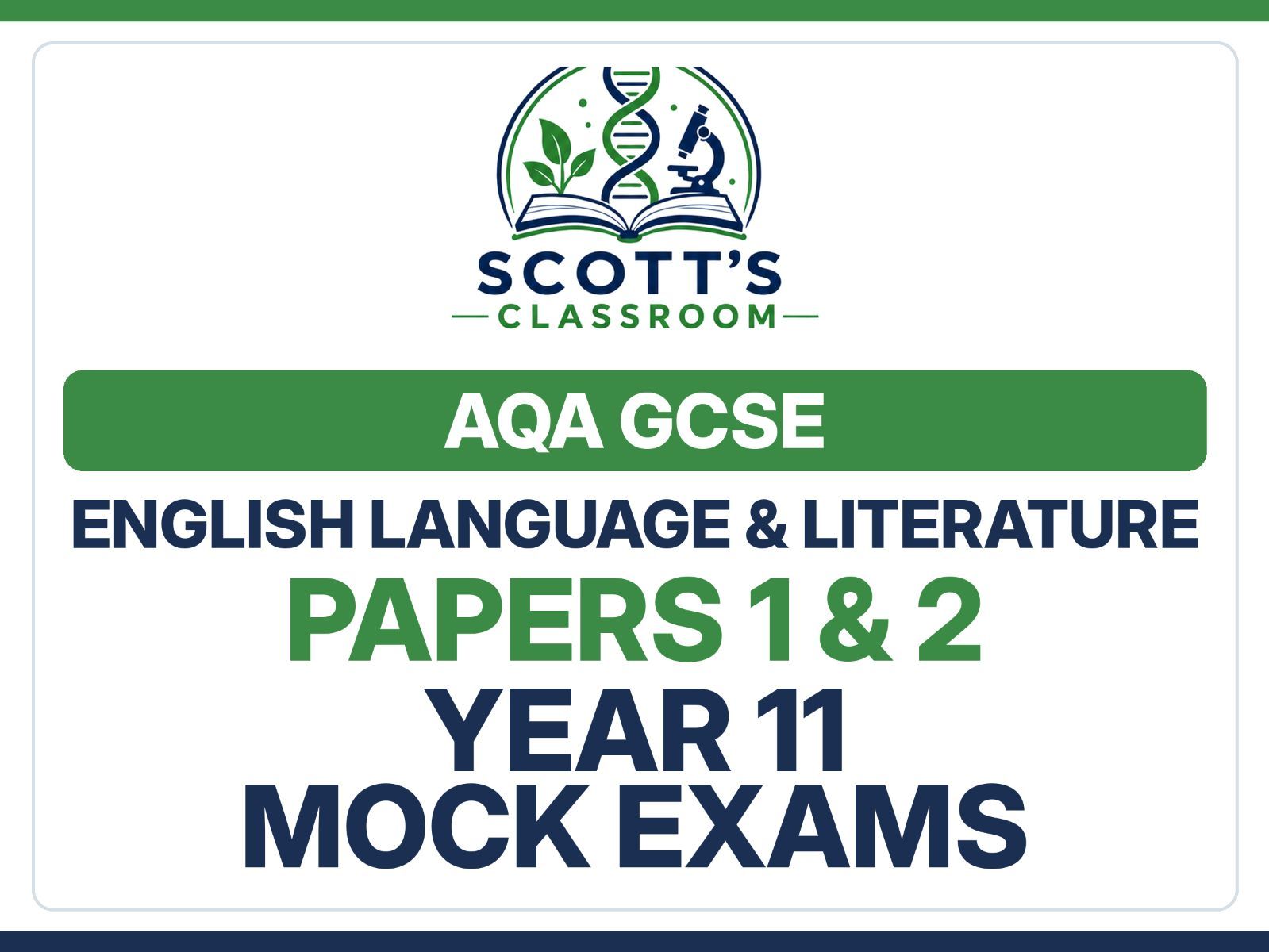AQA English Lang & Lit Year 11 Mock Bundle