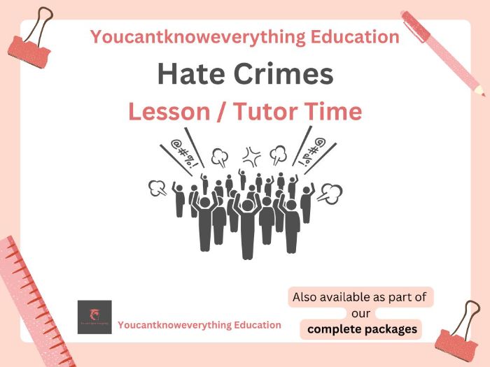 Hate Crimes PSHE / Citizenship