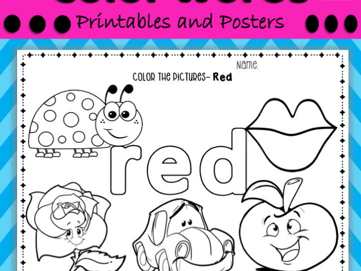Color Word Identification Worksheets