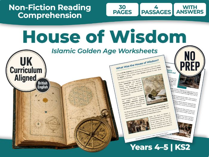 House of Wisdom KS2 Reading Comprehension | Islamic Golden Age Worksheets