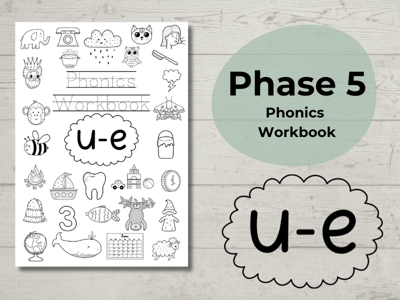 Phase 5 Phonics Workbook u-e sound