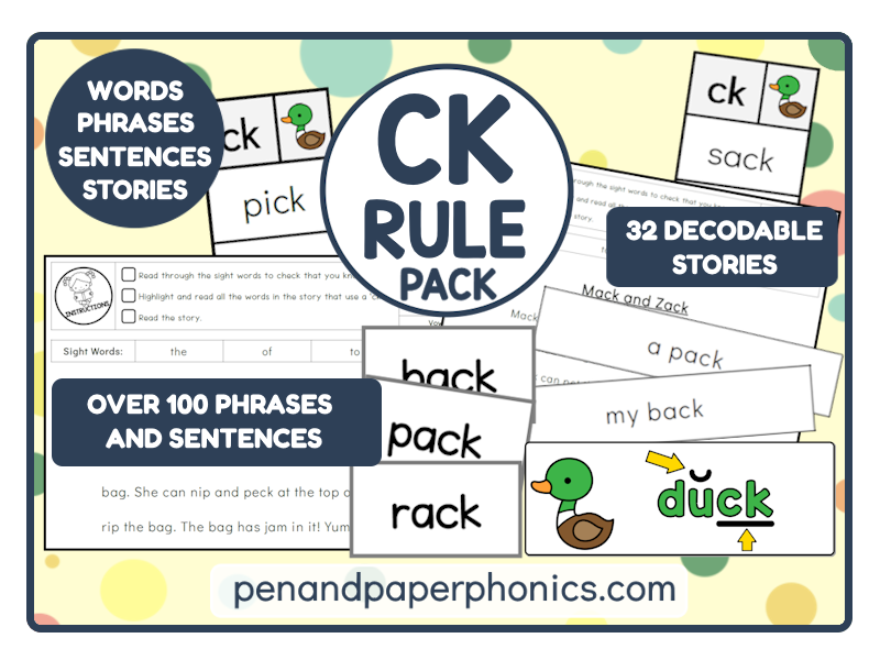 CK Rule Phonics Activity Pack EYFS / KS1