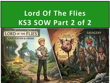 Lord Of The Flies KS3 SOW Part 2 of 2