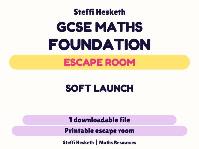 Soft Launch: Half-Term GCSE Foundation Maths Escape Room