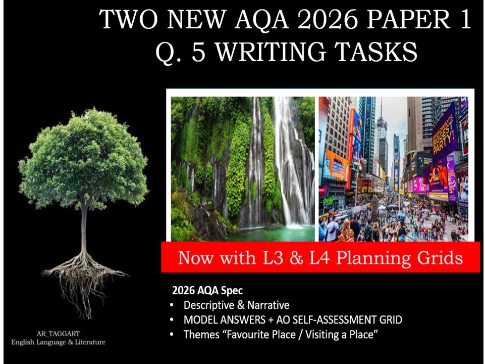 QUESTION 5 - TWO FULL WRITING TASKS | 2026 PAPER 1 | PLANS | AO GRID | MODELS