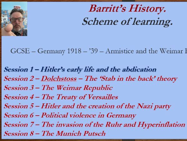 Barritt's History - Germany 1918 - '23.
