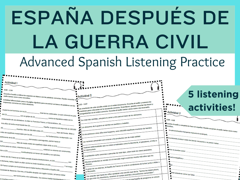 Spanish Listening Practice: España después de la guerra civil
