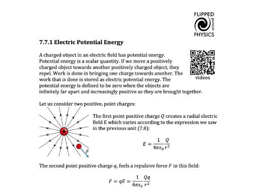 Electric potential energy