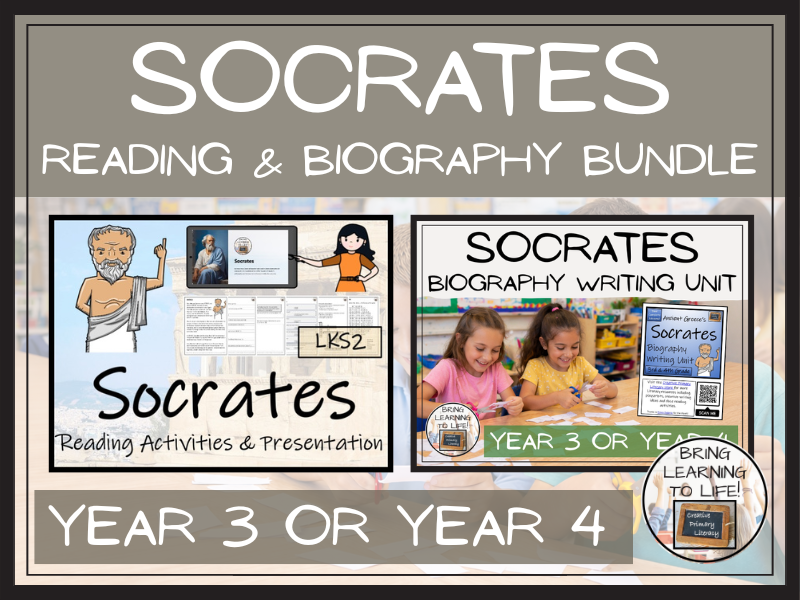 Socrates Reading Comprehension & Biography Bundle | LKS2