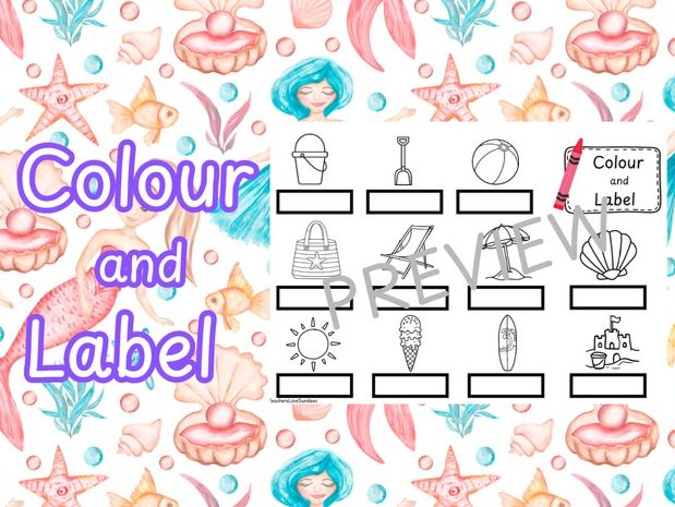 Mermaid Colour & Label