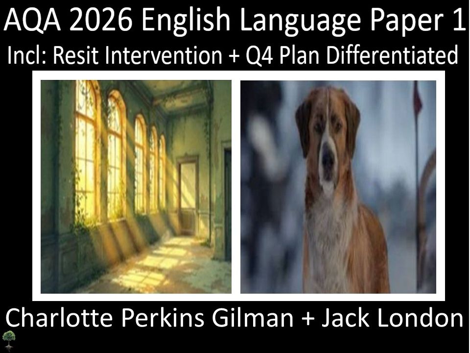 Two AQA 2026 English Language Paper 1| Resit Intervention | Q4 PLAN Differentiated