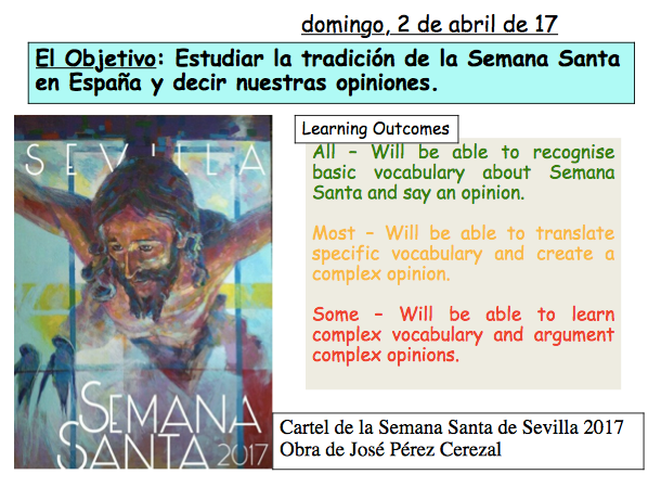 La Semana Santa - Spanish Cultural Lesson for AS/ALevels