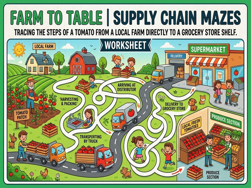 "Farm to Table" Supply Chain Mazes