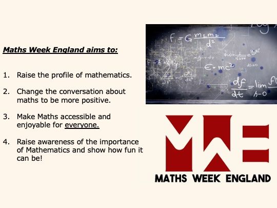 Maths Week England - Complete staff CPD