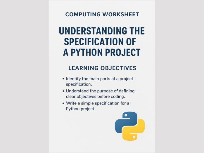 Understanding Python Project Specification