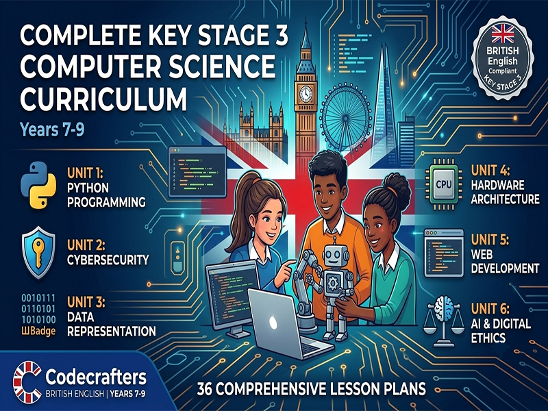KS3 Computer Science Complete Curriculum Full Bundle 36 Lessons