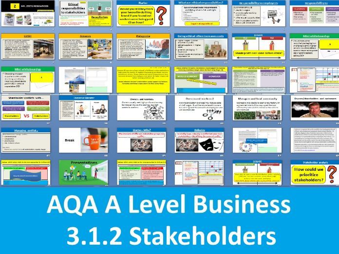 3.1.2 Stakeholders - AQA A Level Business (First teaching 2026)