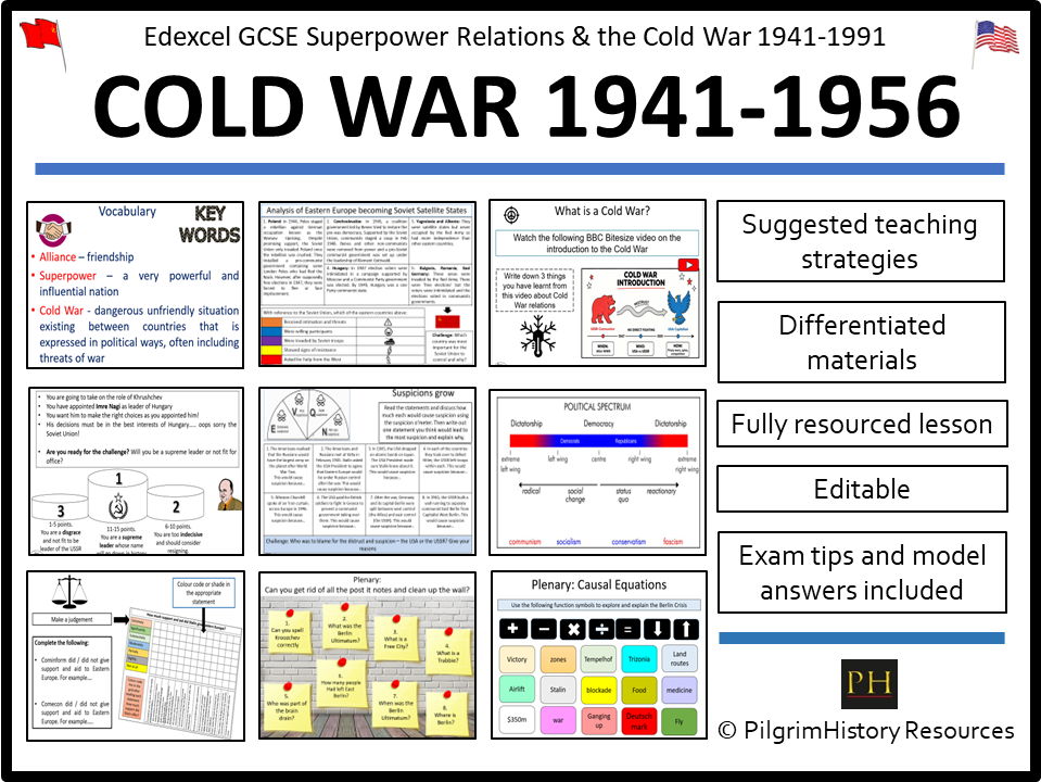 Edexcel  GCSE Superpower Relations and the Cold War 1941-1956 Bundle