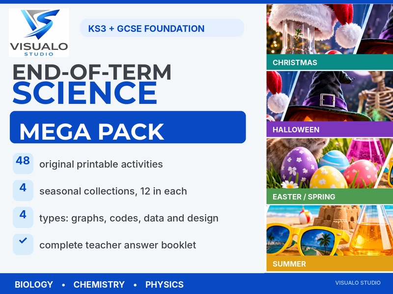 End-of-Term Science Mega Pack | 48 Printable Seasonal Science Activities