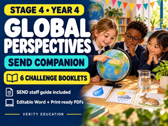 Global Perspectives Stage 4 — SEND Companion (All 6 Challenges)