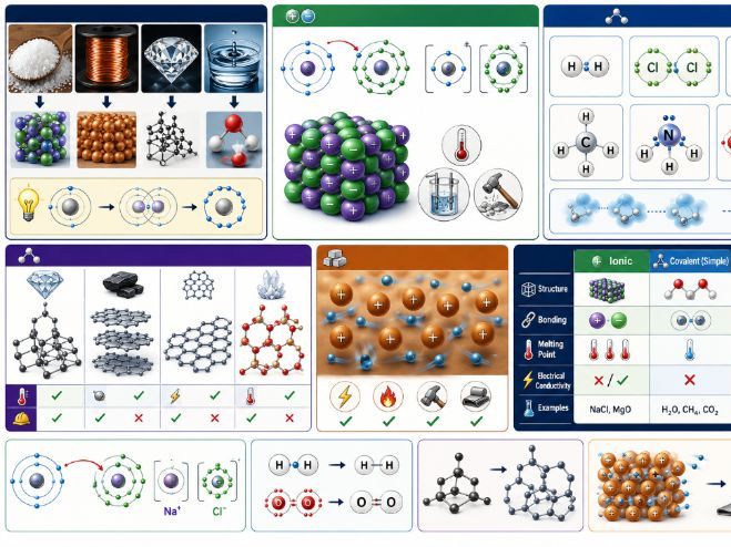 Chemical Bonding: Ionic, Covalent & Metallic | GCSE Chemistry Lesson | AQA / Edexcel / OCR