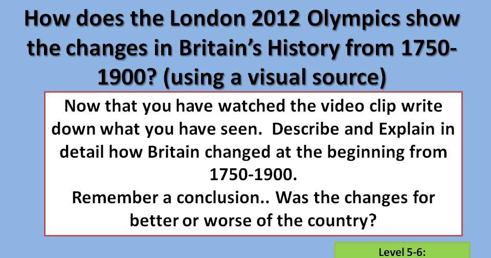 Industrial Revolution Based on Olympics 2012