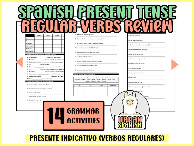 [SP] PRESENT TENSE: REGULAR VERBS RECAP