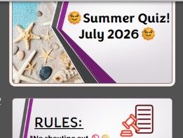 Summer 2026 End of Year Quiz