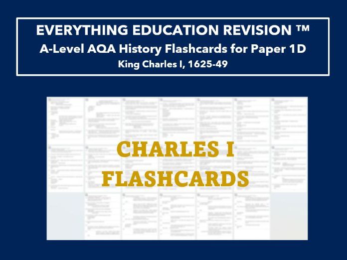 A-Level AQA History Flashcards for Paper 1D – King Charles I, 1625-49