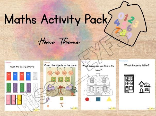 Home Maths Activity Pack | EYFS | Homes