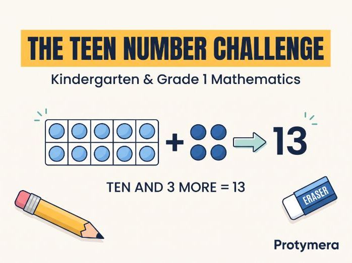 The Teen Number Challenge: Counting, Number Relationships, Number Names, Sequencing & Math Reasoning