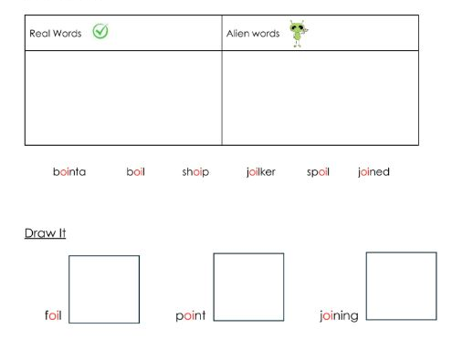 Phonics - oi sound worksheets - Resource bundle