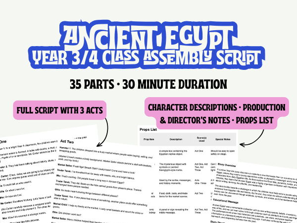 LKS2 Ancient Egypt Assembly Script