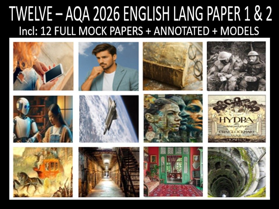 TWELVE - AQA PAPER 1 & 2 | 2026 FULL MOCKS | ANNOTATED | MODELS