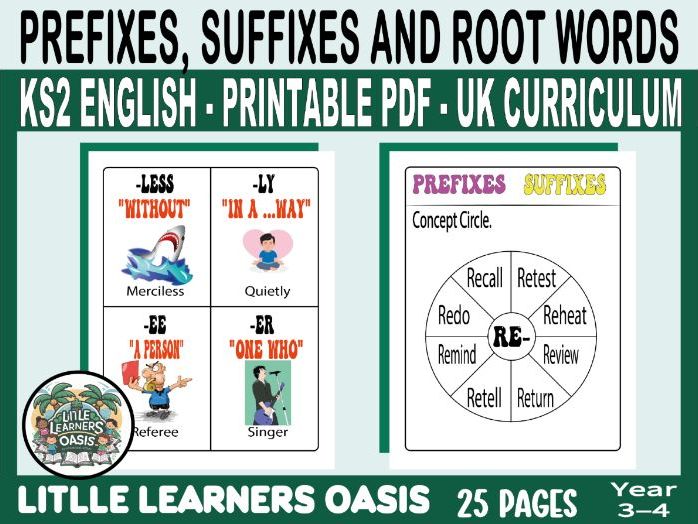 Prefixes,Suffixes and Root WordsActivity KS2