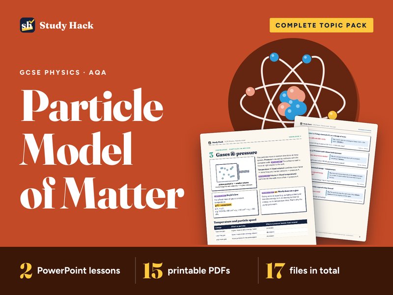 GCSE Physics Particle Model of Matter Pack (AQA)
