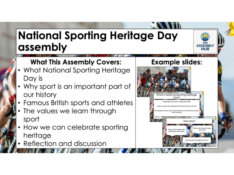 National Sporting Heritage Day Assembly – KS1 & KS2 British Sporting History PowerPoint
