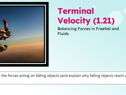 IGCSE Physics: Terminal Velocity | Edexcel Modular | Unit 1 | L13