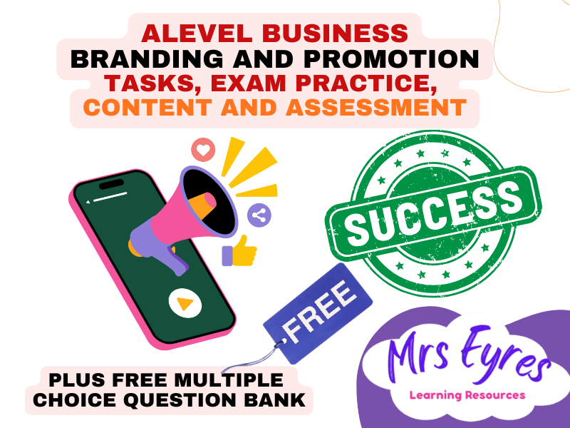 A Level Business 1.3.2 Branding and Promotion Lesson Pack + FREE MCQ Bank