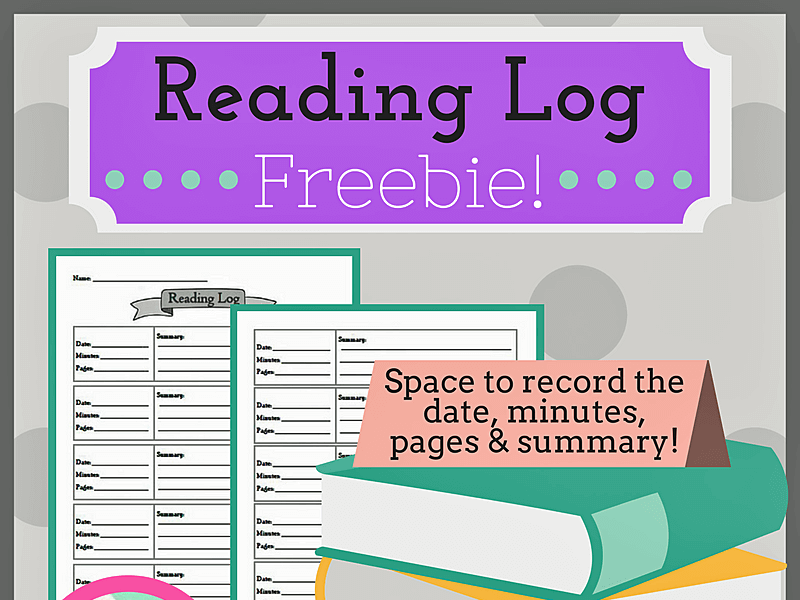 Reading Log for ALL Subjects-- FREEBIE!