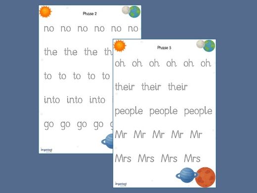 Space Trace and Spell: CEW Letter Formation