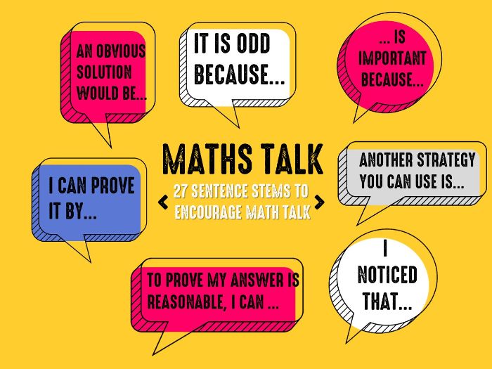 Math Sentence Frames Examples Math Sentence Frames Examples
