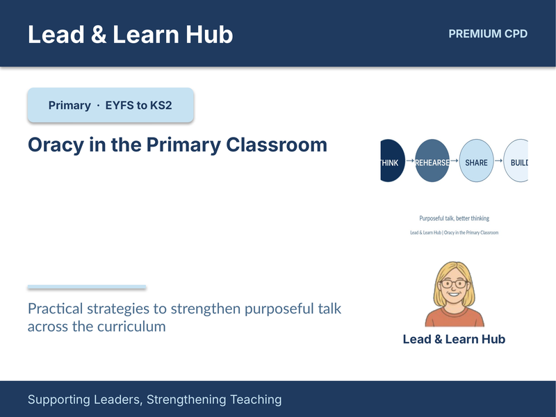 Oracy in Primary Schools CPD
