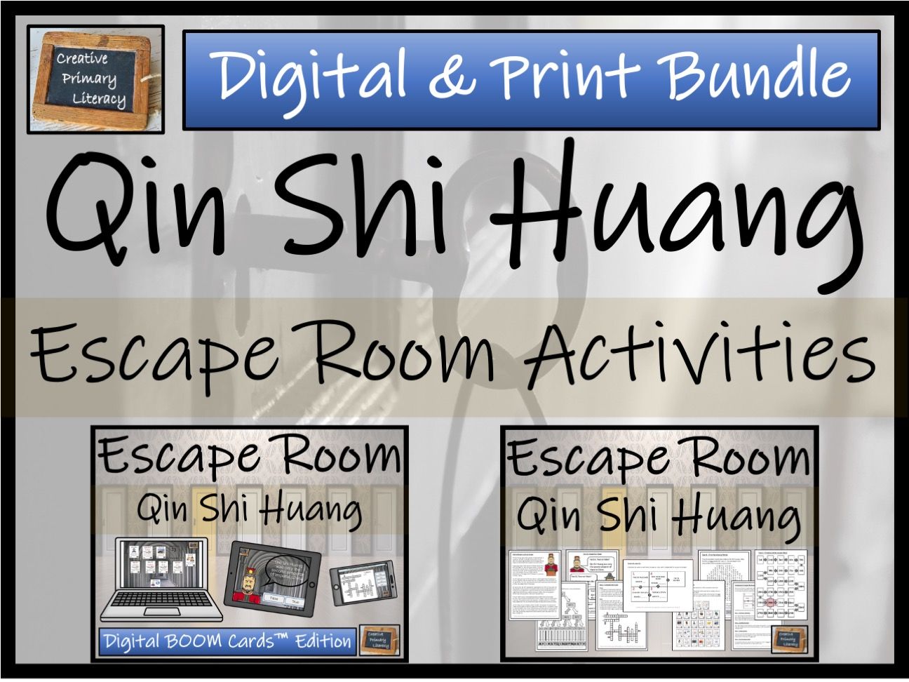 Qin Shi Huang Escape Room Bundle | BOOM Cards™ Digital & Print Versions