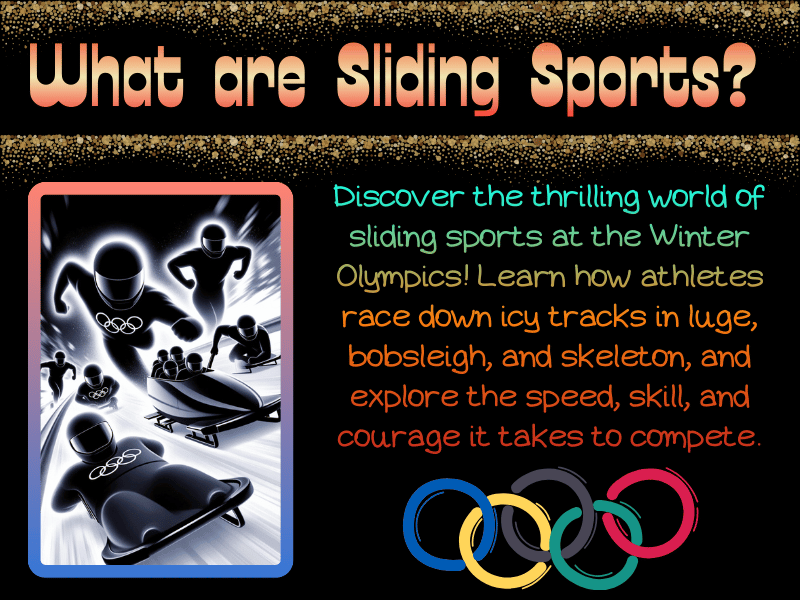 What Are Sliding Sports? Nonfiction Reading Text for the Winter Olympics 2026