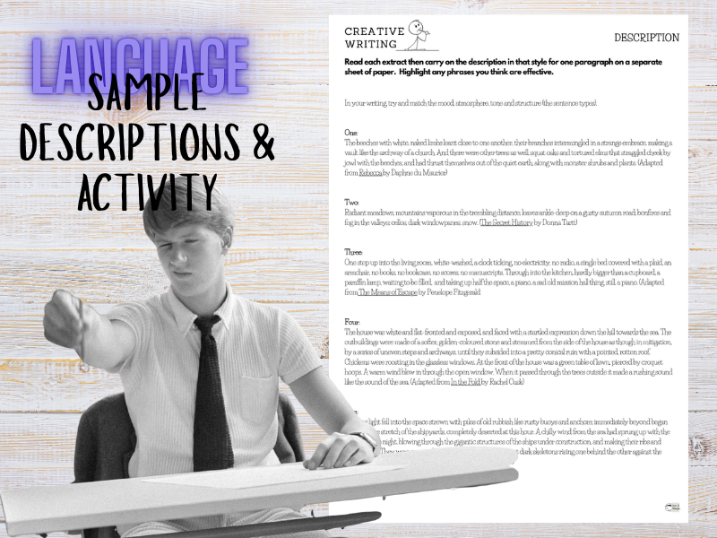English Language GCSE: Description Extracts/Samples
