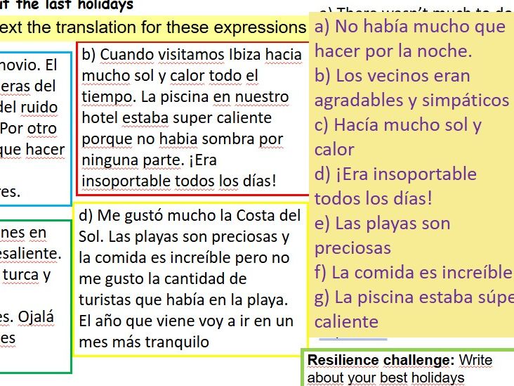 Los medios de transporte - Spanish