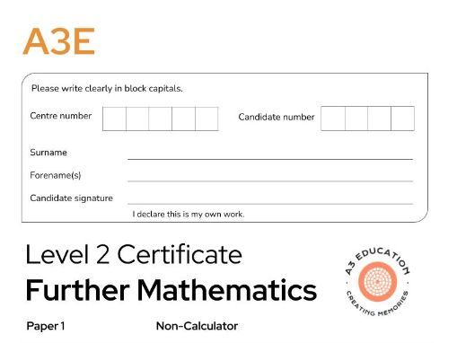 AQA LEVEL 2 Further Maths Practice Paper 1