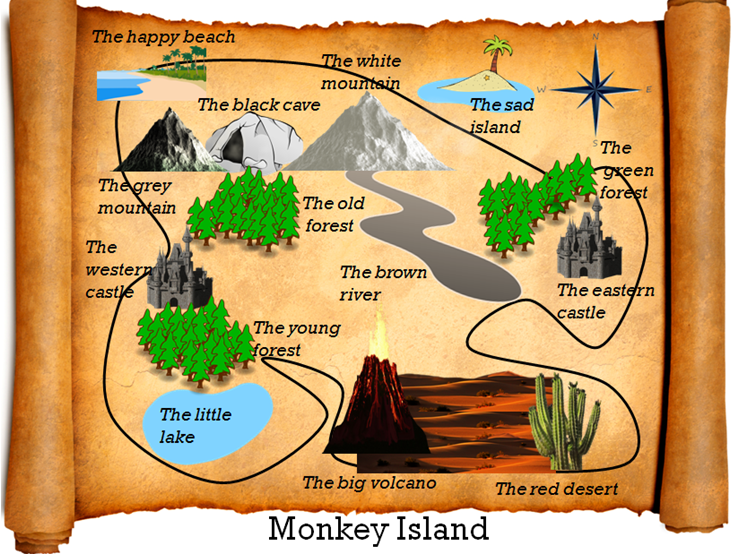 monkey island treasure map